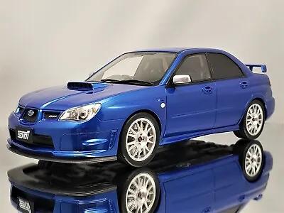 Otto Mobile Subaru Impreza WRX STi S204 2006 Blue Mica Resin Model Car 1:18 • $189.99