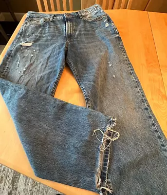 R13 Boyfriend Bain W/ Rips Distressed Baggy Jeans Womens Sz 30 • $260.99