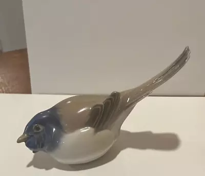 B&G Denmark Royal Copenhagen Porcelain Bird Figurine Bluebird #1633 • $16.81