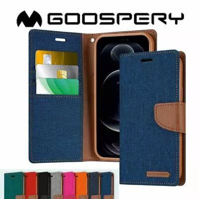 Denim Wallet Case Fit IPhone  15 14 13 12 11 Cover Pro Max XS XR Flip Plus Card • $11.99