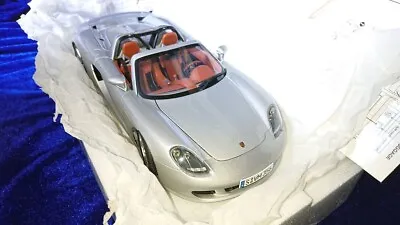 1/18 Autoart Porsche Carrera Gt Silver Interior Tan 78041 980 • $388.35