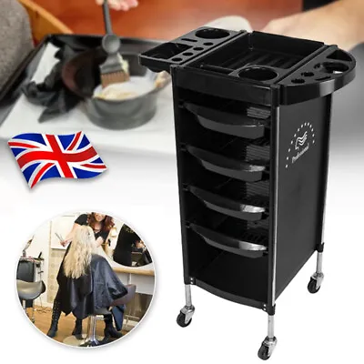 White Salon Hairdresser Barber Beauty Storage Trolley Hair Drawer Colouring Cart • £39.88