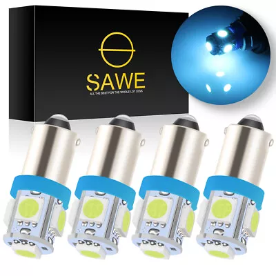 4 X SAWE Ice Blue T11 BA9S T4W H6W 363 57 5-SMD LED Light Bulb Lamp For Dome Map • $7.95