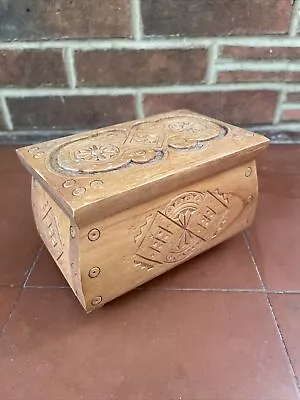£12 • Buy Vintage Arts And Crafts Box - Jewel Trinket