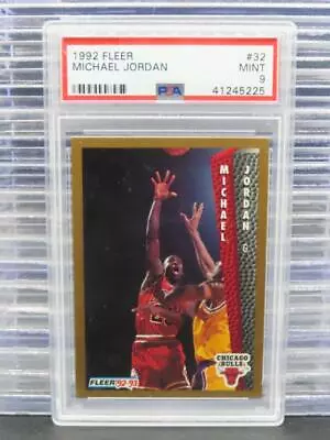 1992-93 Fleer Michael Jordan Vintage Card #32 PSA 9 MINT Bulls • $0.99