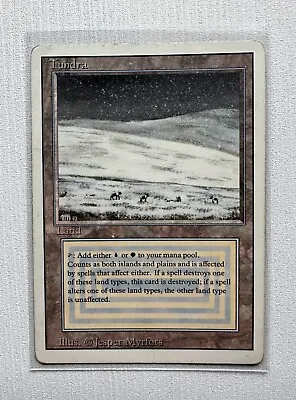 Tundra MTG Revised (3rd Edition) Dual Land 1994 Magic The Gathering • $425