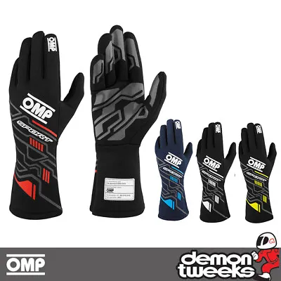 OMP Sport Race Gloves - FIA 8856-2018 Approved / Nomex / Silicone Palm • $96.07