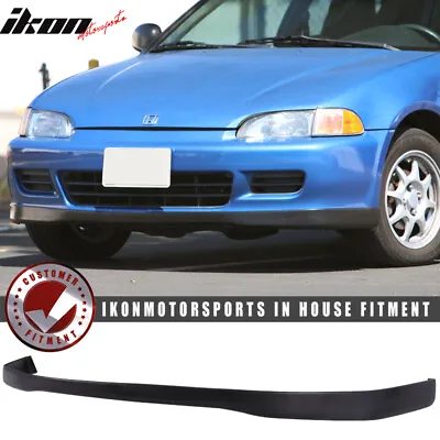 Fits 92-95 Honda Civic EG Coupe Hatchback OE Style Front Bumper Lip Spoiler PU • $74.99