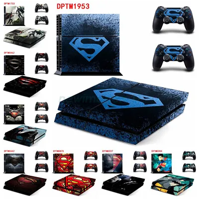 $23.44 • Buy Superman Theme Fit Sony PS4 Console & Controller Skins Vinyl Sticker Decal