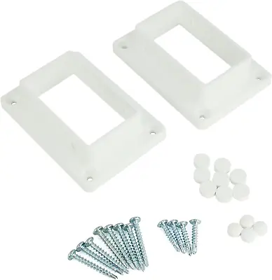 2  X 3 1/2  Slotted Handrail Bracket Kit | Vinyl Fence Brackets | Screws Include • $43.88