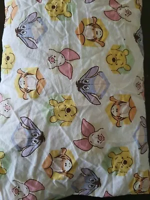 Disney Baby Classic Winnie The Pooh & Friends Face Crib Bed Sheet Eeyore Sheets • $11.39