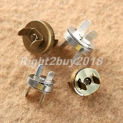 £4.07 • Buy 10/50Sets Magnetic Fastener Snaps Clasp Button For Purse Bag Sewing 14mm 18mm