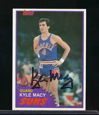 1981-82 Topps Kyle Macy #82W Rookie RC Signed Auto Autograph Clean • $30