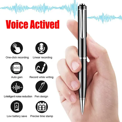 Digital Voice Activated Recorder Mini Small Hidden Audio Recording Pen Device • $17.99