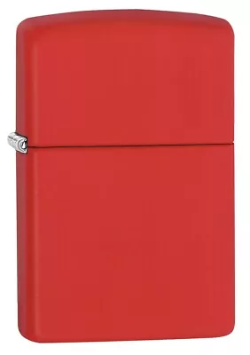 Zippo Classic Red Matte Windproof Pocket Lighter 233 • $24.95