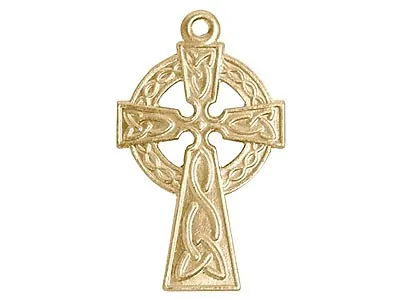 £38.48 • Buy 9ct Yellow Gold Celtic Cross By Ophir- Small - Childs - With/out Trace Chain 18