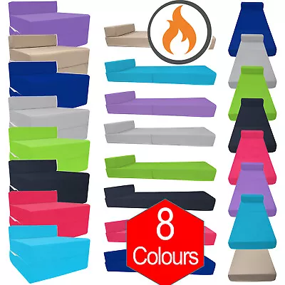 £38.95 • Buy Fold Out Single Chair Z Bed Sofa Guest Futon Chair Bed Lounger Mattress Foam