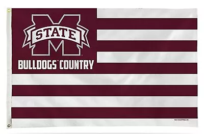 Mississippi State University Bulldogs Premium 3x5 Feet Flag Banner Stripes... • $33.79