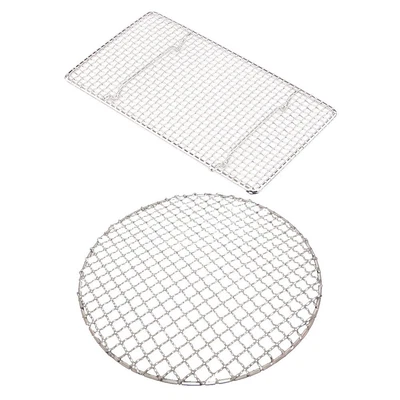 £17.77 • Buy 2 Pcs Heat Resistant Barbecue Mesh Camping Bbq Mesh Round Outdoor Griddle Grill