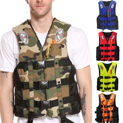 $20.44 • Buy Life Jackets Vest Watersport Ski Buoyancy Aid Kayak Sailing Boating Jacket Adult