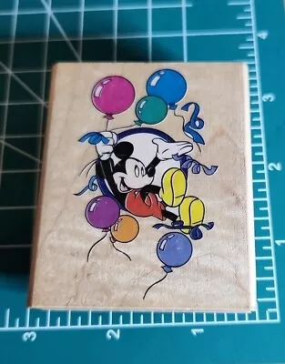 Vintage Rubber Stampede: Disney Rubber Stamp.  PARTY Mickey   Euc! • $5.99