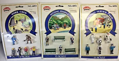 Vintage MODEL POWER O Scale FiguresService CrewSitting PeopleWork Crew..NOS • $29.99