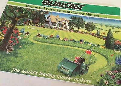 QUALCAST Lawnmowers Cylinder Mowers Original Uncirculated 1983 Vintage Brochure • £12