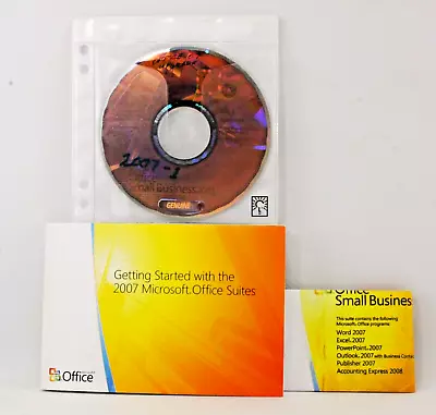 Microsoft Office 2007 Small Business Edition UPGRADE Version W/product Key B57 • $16