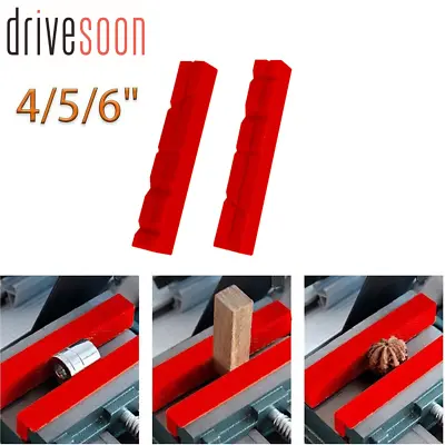 4/5/6 Inch Pair Universal Vise Soft Jaws Vice Magnetic Reversible Pads V-Groove • $7.99