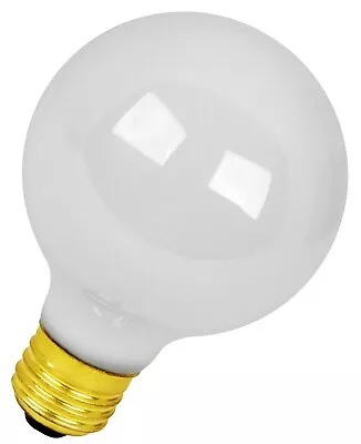 Long Life Vanity Globe Light Bulbs Glass Color: White • $12.79