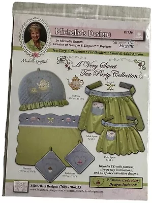 Michelle's Designs A Very Sweet Tea Party Collection Embroidery Design CD #3736 • $29.95