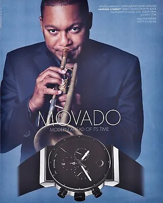 WYNTON MARSALIS ~ Movado Sapphire Synergy Watch ~ VINTAGE PRINT AD ~ 2012 • $9.99