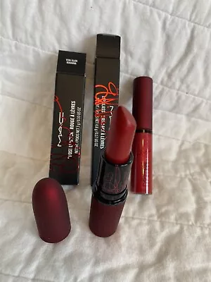 MAC Rihanna Viva Glam Frost Lipstick & Lipglass Lip Gloss  Set Of Two • $59.99