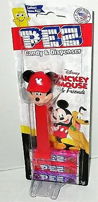 Disney MICKEY MOUSE & FRIENDS Pez  MICKEY W/ RED BASEBALL HAT [Carded] 2022 • $5.84