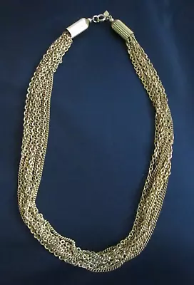 Vintage Sara Coventry Multi-strand Goldtone Necklace • $17