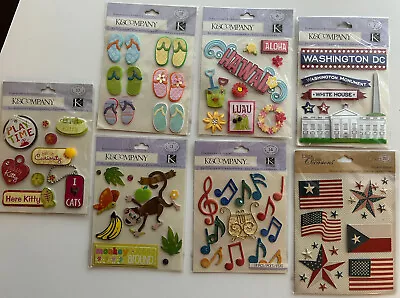 FUN    K & COMPANY Vintage 3D Stickers NIP -Theme: Assorted  You Choose! • $6.50