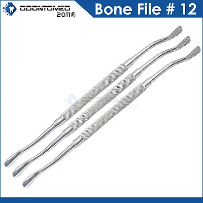 3 Dental Bone File # 12 Double Ended German Quality Medical Surgical Instruments • $9.79