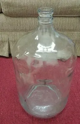 Vintage CRISA 5 Gallon Bottle 18.9 Liters Clear Glass Water Jug Made In Mexico • $34