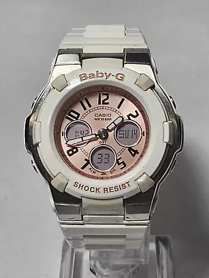 Casio Baby-G Shock BGA-110-7B2 (5001) Rose/White RARE Women's Watch New Battery • $40