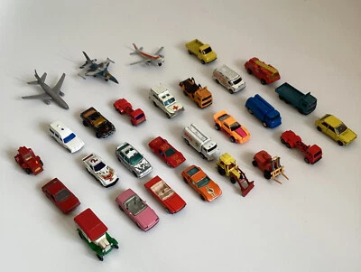£0.99 • Buy Job Lot Mainly Vintage Corgi Matchbox Hotwheels Die-cast Vehicles Planes X 28