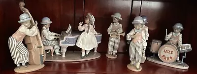 Full Set Of The Lladro Porcelain Legacy Collection Jazz Band - Set Of Six • $2600
