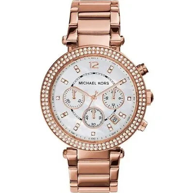 $49 • Buy Michael Kors Mini Parker Rose Gold Wrist Watch For Women