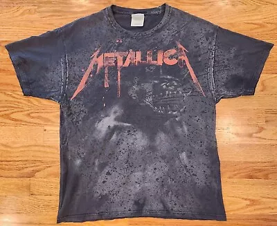 Metallica Jump In The Fire Shirt L 2009 Double Sided Preowned Hanes Kirk Hammett • $34.99