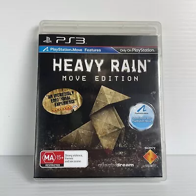 Heavy Rain Move Edition | PS3 Sony Playstation 3 | Complete With Manual AUS PAL • $17.97