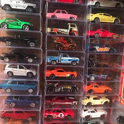 10/20/50Pcs 1/64 Car Toy Model Display Box Storage Case Cover Clear Show Holder • £11.95
