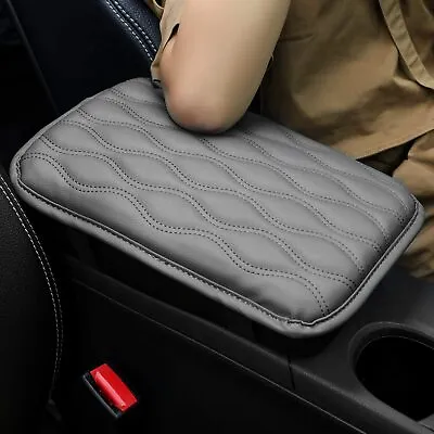 $9.79 • Buy Car Armrest Pad Cover Auto Center Console Box PU Leather Cushion Mat
