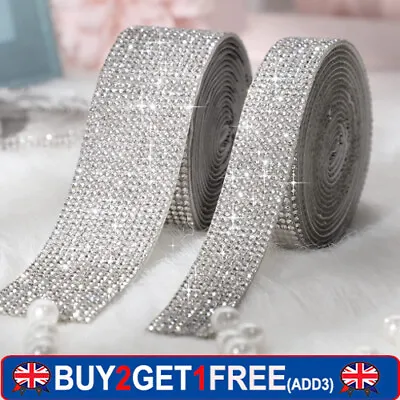 £3.99 • Buy Self-adhesive DIY Glass Crystal Rhinestone Wedding Bridal Dress Decor Applique