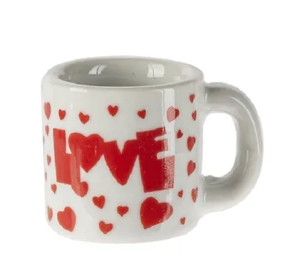 Ganz Mini Little Cup Of Love   LOVE  W/Red Hearts Comes In Gift Package 1 H • $3.95