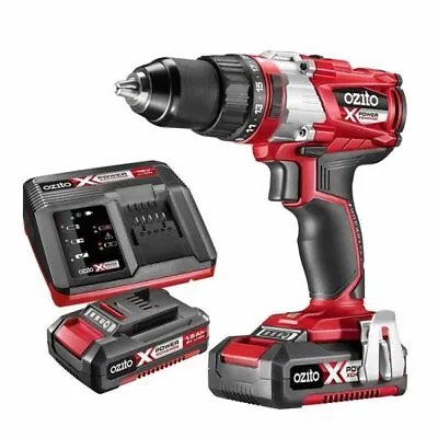 Ozito PXC 18V Lithium Ion Brushless Hammer Drill Kit | Inc 2 Batteries + Charger • $179