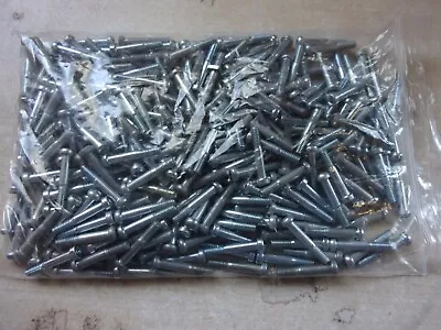 Meccano 10 Zinc Allen Pivot Bolts 23mm With Square Nuts Used & Mixed Head Shape • £3.50